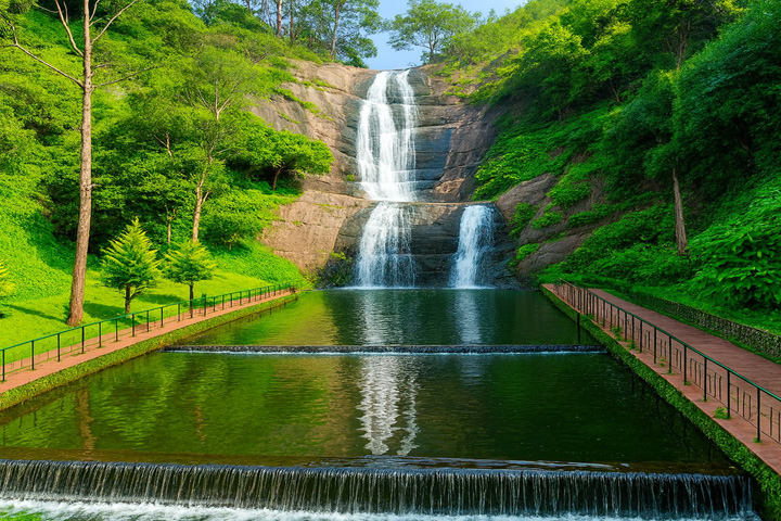 Silver Cascade Falls, Kodaikanal - Dindigul to Kodaikanal - 
                                    Trips of Karthi Travels