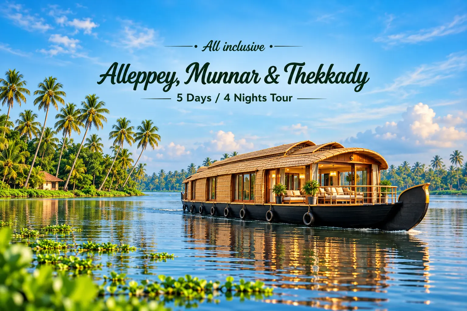 Alleppey, Munnar & Thekkady All-Inclusive Tour - Karthi Travels