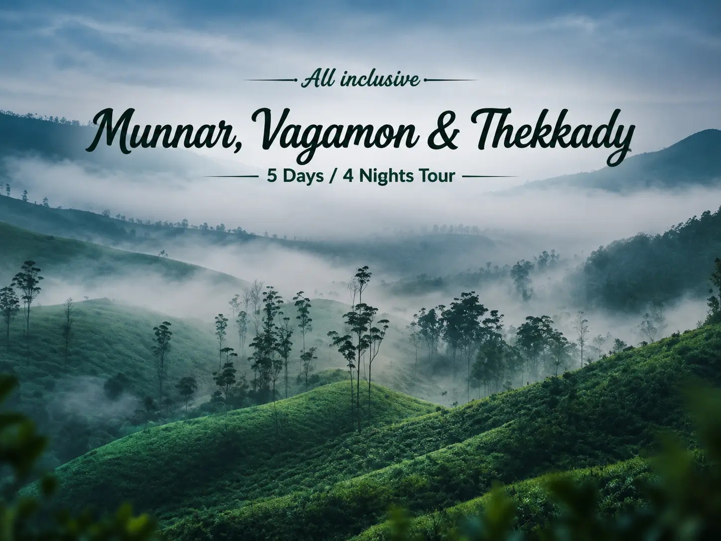 Munnar, Vagamon & Thekkady All-Inclusive Tour - Karthi Travels