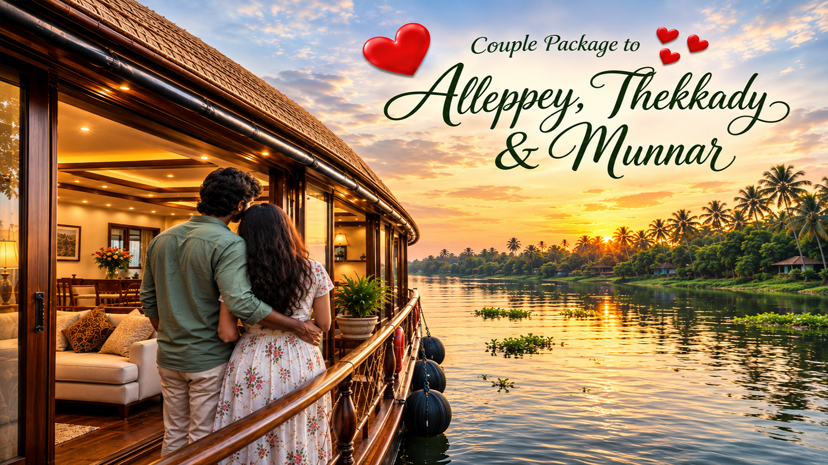 Alleppey, Thekkady & Munnar