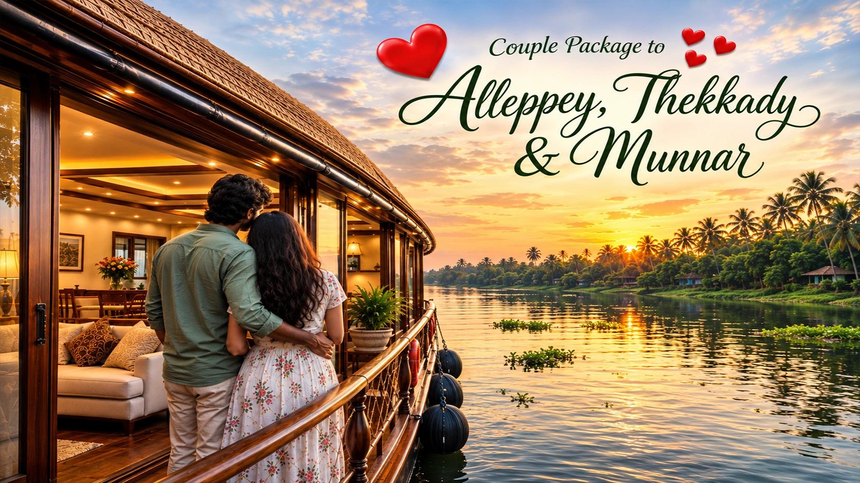 Alleppey, Thekkady & Munnar