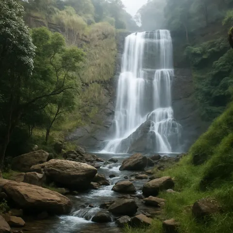 Hebbe Falls in Chikmagalur - tourist attraction to visit with Karthi Travels