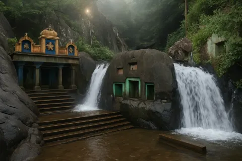 Kalhatti Falls in Chikmagalur - tourist attraction to visit with Karthi Travels