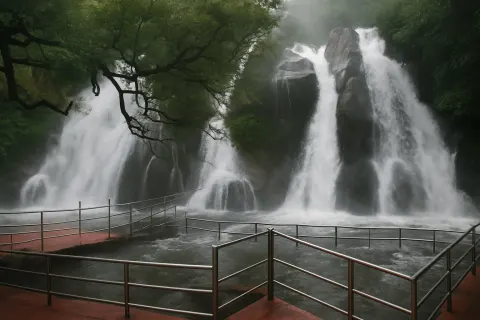 Plan your trip to Five Falls (Aintharuvi) in Courtallam with Karthi Travels® - View 4