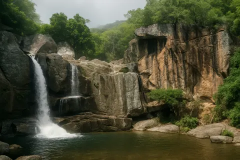 Shenbagadevi Falls in Courtallam - tourist attraction to visit with Karthi Travels