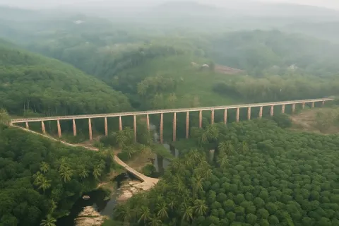 Mathur Aqueduct in Kanyakumari - tourist attraction to visit with Karthi Travels