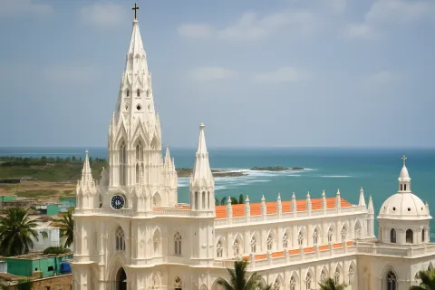 Shrine of Our Lady of Ransom in Kanyakumari - tourist attraction to visit with Karthi Travels