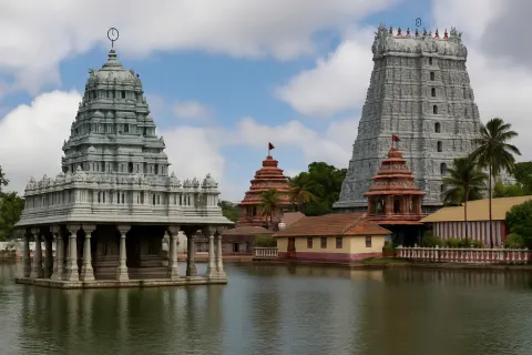 Suchindram Thanumalayan Temple in Kanyakumari - tourist attraction to visit with Karthi Travels
