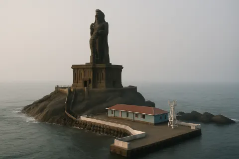 Plan your trip to Thiruvalluvar Statue in Kanyakumari with Karthi Travels® - View 2