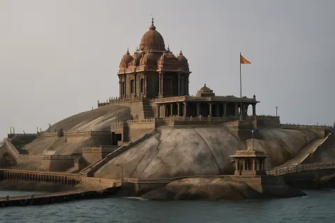 Vivekananda Rock Memorial in Kanyakumari - tourist attraction to visit with Karthi Travels