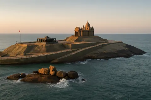 Plan your trip to Vivekananda Rock Memorial in Kanyakumari with Karthi Travels® - View 3
