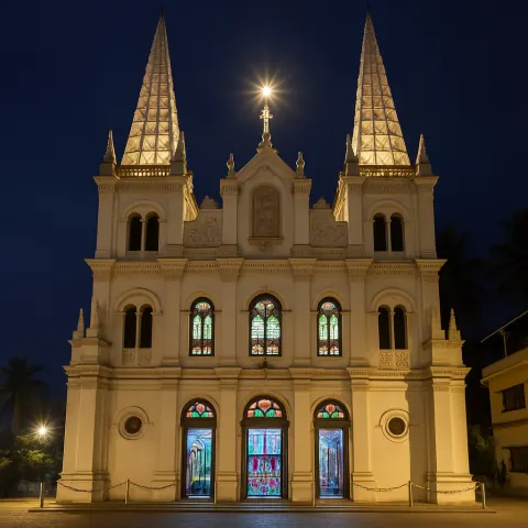 Santa Cruz Cathedral Basilica in Kochi - tourist attraction to visit with Karthi Travels
