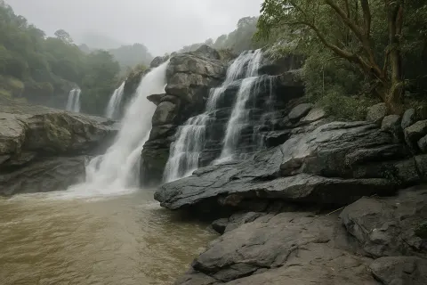 Thoovanam Waterfalls in Munnar - tourist attraction to visit with Karthi Travels