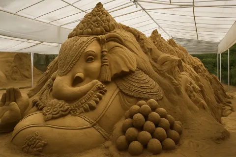 Sand Sculpture Museum in Mysore - tourist attraction to visit with Karthi Travels