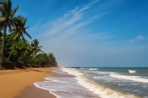 Auroville Beach in Puducherry - tourist attraction to visit with Karthi Travels