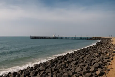 Plan your trip to Promenade Beach (Rock Beach) in Puducherry with Karthi Travels® - View 2