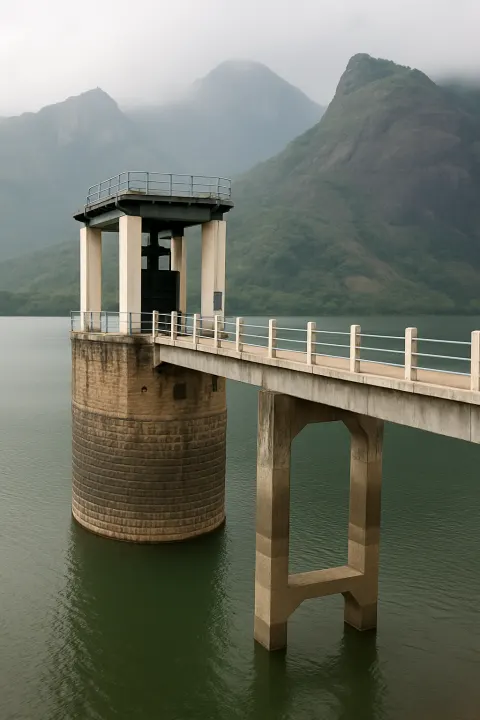 Aliyar Dam in Valparai - tourist attraction to visit with Karthi Travels