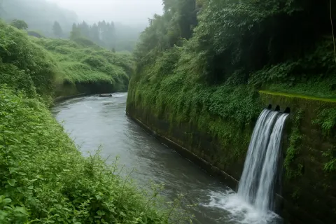 Vellamalai Tunnel River in Valparai - tourist attraction to visit with Karthi Travels