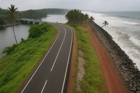Kappil Beach in Varkala - tourist attraction to visit with Karthi Travels