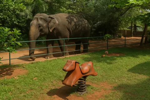 Plan your trip to Kaveri Elephant Park in Varkala with Karthi Travels® - View 4