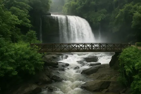 Chethalayam Waterfalls in Wayanad - tourist attraction to visit with Karthi Travels