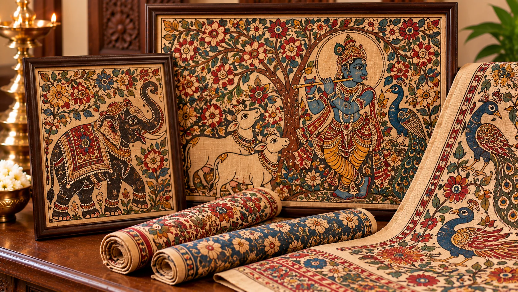 Karuppur Kalamkari Paintings