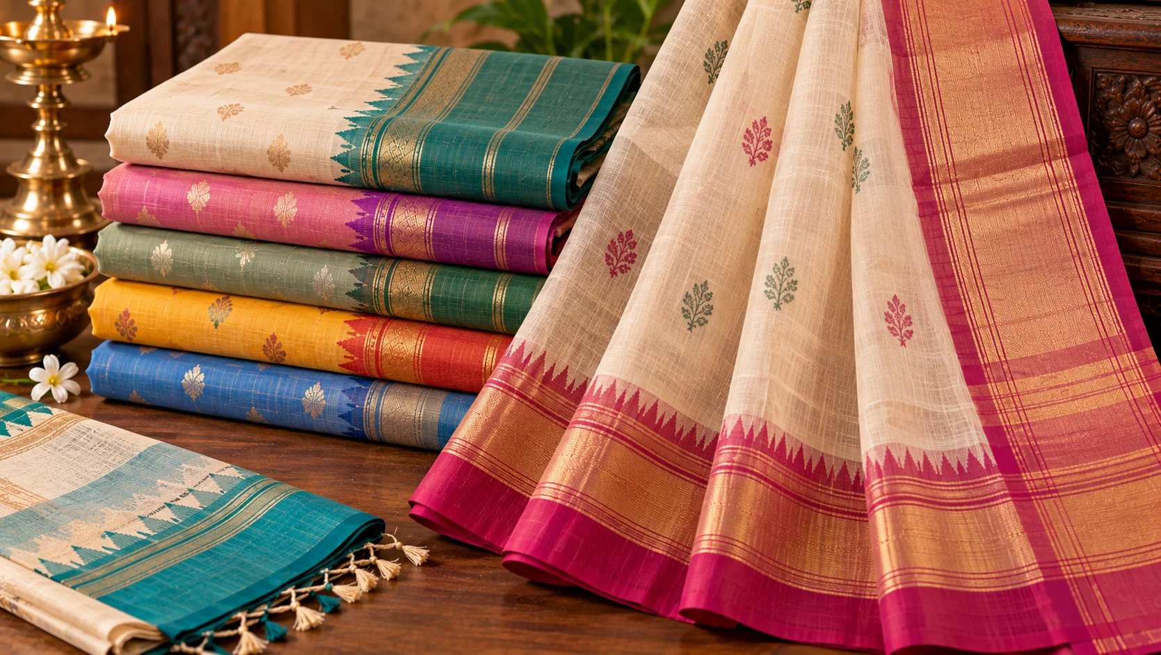 Kovai Kora Cotton Sarees
