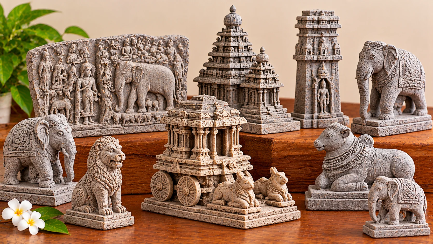 Mamallapuram Stone Miniatures