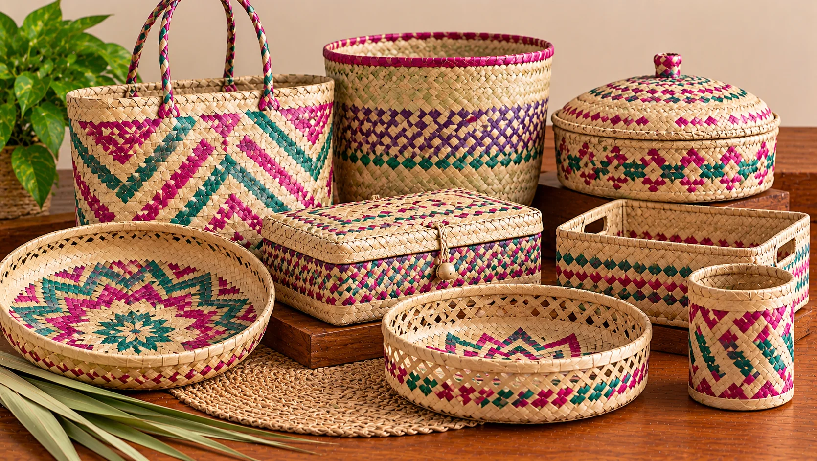 Nagore Palm-Leaf Baskets