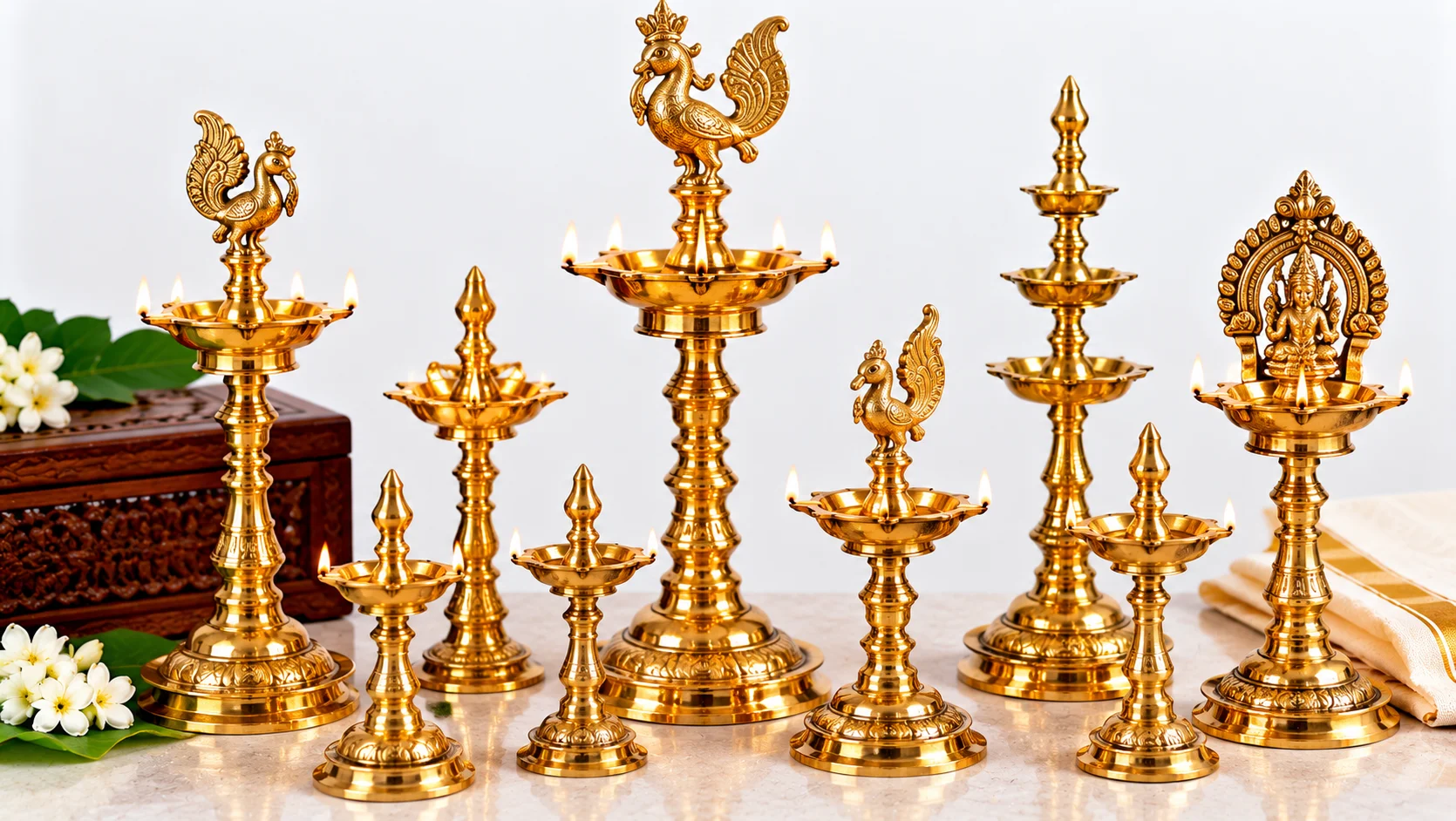 Vagaikulam Brass Lamps