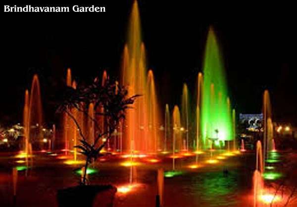 Brindavan Gardens, Mysore - Karthi Travels | Ranipet - Bangalore, Mysore & Ooty tour