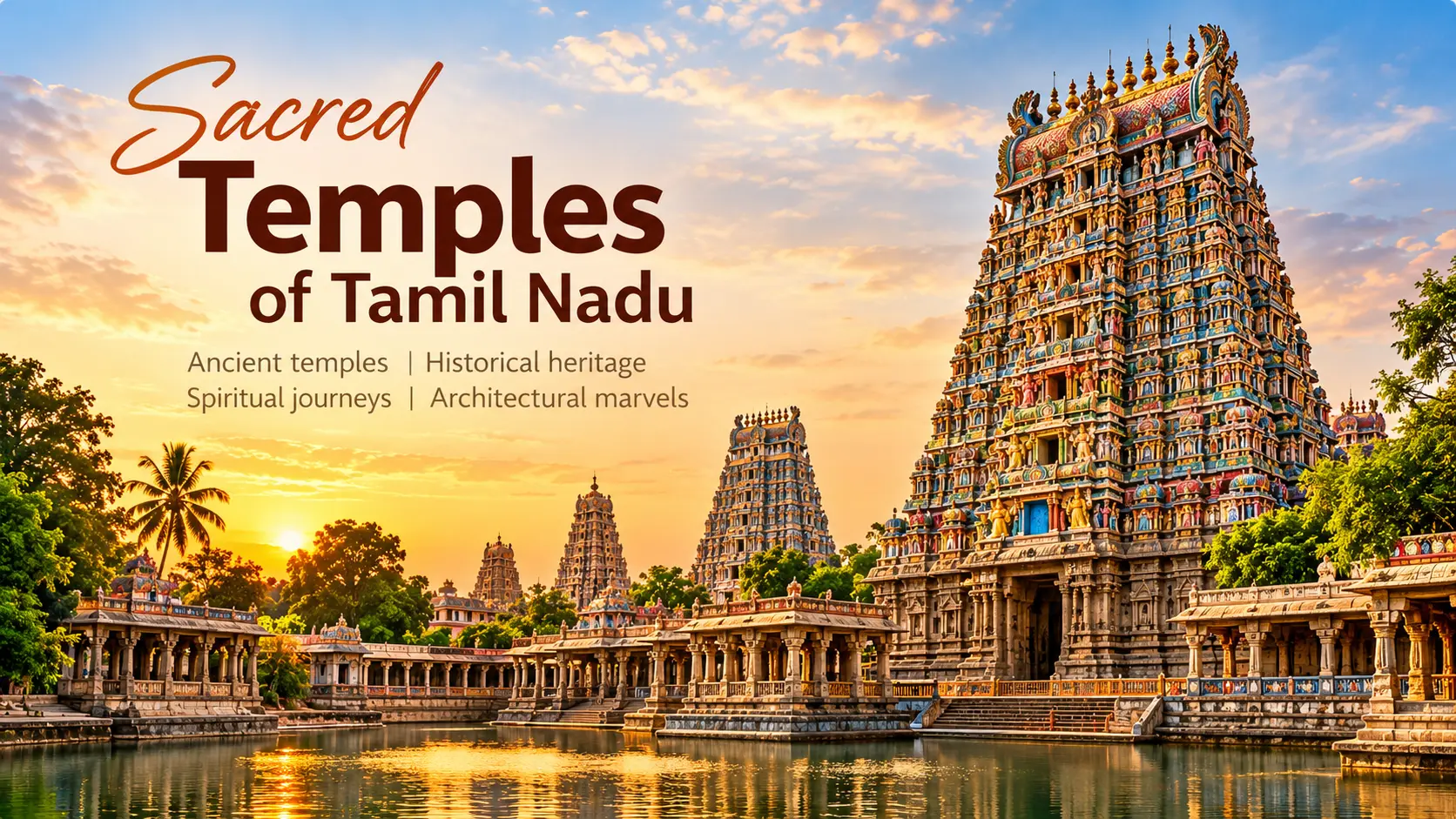 Sacred temples and Dravidian temple architecture of Tamil Nadu